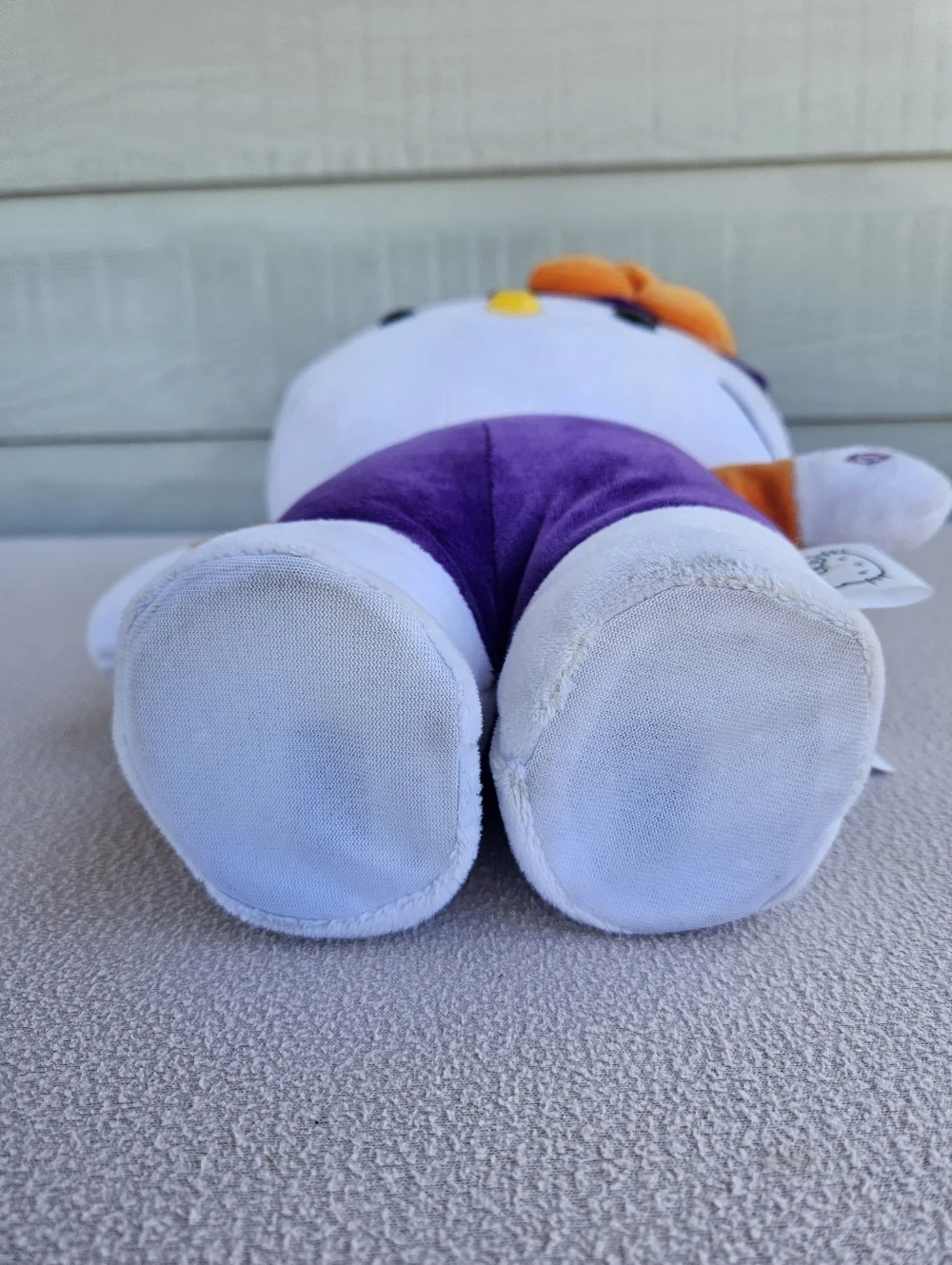 Gemmy Halloween Hello Kitty Cat Animated Side Stepper Purple Witch Plush 12